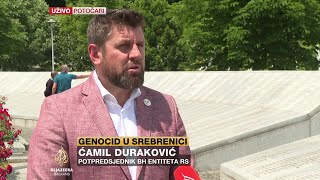 Duraković: Građani srpske nacionalnosti ne smiju govoriti o tome da se desio genocid