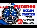 (4K) PHOIBOS DIVE OCEAN MASTER PRO 1000M MEN'S WATCH REVIEW MODEL: PX005B