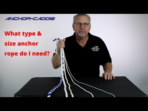 What rope size and type do I need for my anchor system 