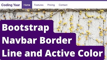 Bootstrap Navbar Border