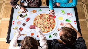 Interactive IRT table for HoReCa, shopping malls, airports