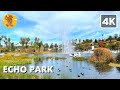 Echo Park Lake Walking Tour | {4k} 🔊 Binaural Sound