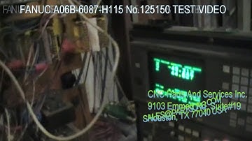 FANUC A06B-6087-H115 No.125150 TEST VIDEO