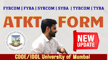 ATKT Form Filing Deadline 2025 ⏳ | CDOE Mumbai (FYBCOM/BA/BSc IT/CS & All UG Years)