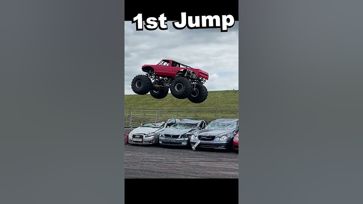 1st time Monster Truck Jump
