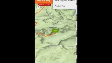 Pennine Way app view pager parallax