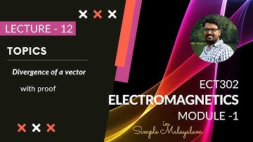 Divergence of a vector | EM - Module 1 | Lecture 12