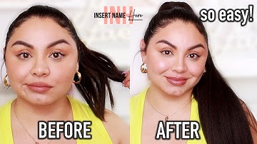 New INH MIYA & SHAYLA Ponytail in Black Brown Review  | Before & After Tutorial *cruelty free*