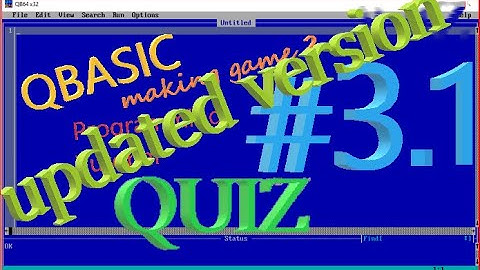 ADVANCED QUIZ GAME__improved & modified QUIZ game in Qbasic--QBASIC PROGRAMMING--qb64 tutorial--#3.1