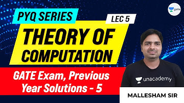 Theory of Computation | GATE Exam Previous Year Solutions - 5 | L:5 | GATE 2021 CSE Exam