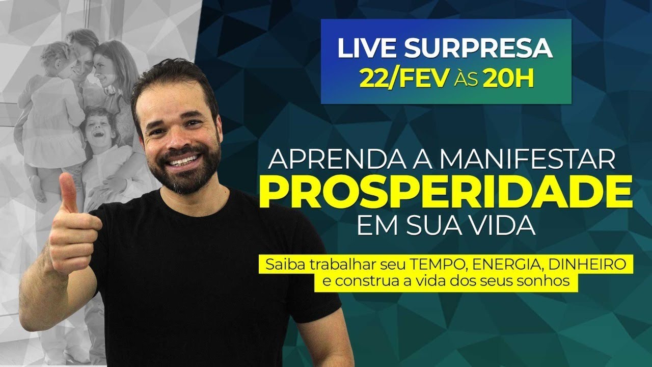 Live Surpresa - Aprenda a Manifestar Prosperidade em sua Vida - YouTube