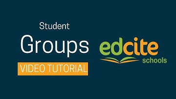 Student Groups Tutorial