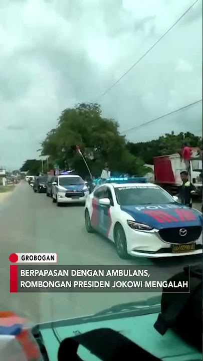 Berpapasan dengan Ambulans, Rombongan Presiden Jokowi Mengalah