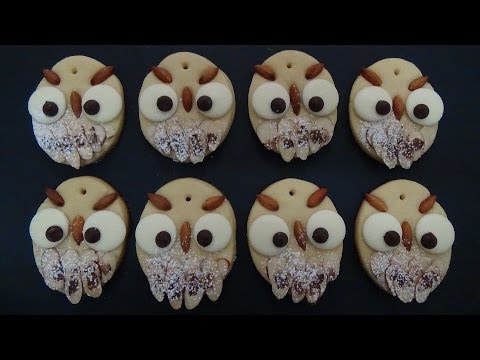xmas owl cookies