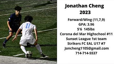Jonathan Cheng Junior year Highlights