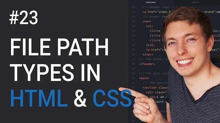 23: File Paths In HTML and CSS | Learn HTML and CSS | HTML Tutorial | CSS Tutorial