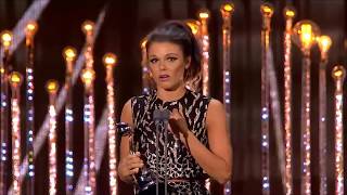 Faye Brooks wins best newcomer at the NTA 2017