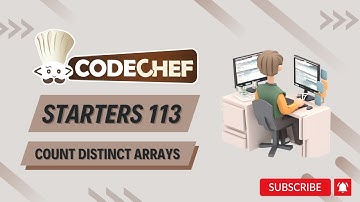 Count Distinct Arrays Codechef Solution | Starters 113 | Live Coding