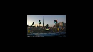 Jumps Red Light, Then Cuts Across Traffic. UK Bad Drivers, Road Rage, observations.