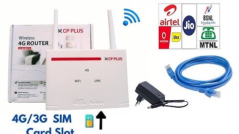 4G High Speed internet WiFi router  | CP Plus 4G lte WiFi Router for JIO/ AIRTEL/ VI/ BSNL Sim