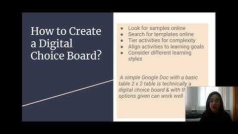 How To Use Digital Choice Boards in the Classroom