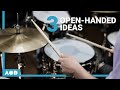 3 drumming ideas you can only play openhanded  drumlesson with max hofmann