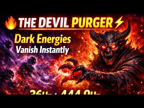 THE DEVIL PURGER ⚡ Dark Energies Vanish Instantly (36Hz + 444.9Hz)