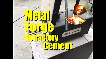 How to Seal Kaowool Ceramic Metal Forge Insulation with Refractory Cement