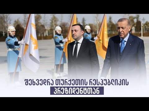 შეხვედრა თურქეთის რესპუბლიკის პრეზიდენტთან