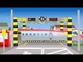 【踏切アニメ】新幹線専用の踏切 railroad crossing for Shinkansen super express