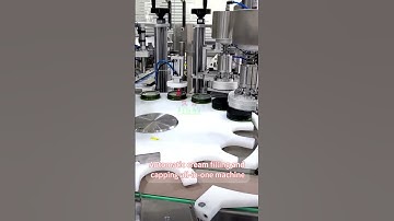 Automatic cream filling and capping all in one machine