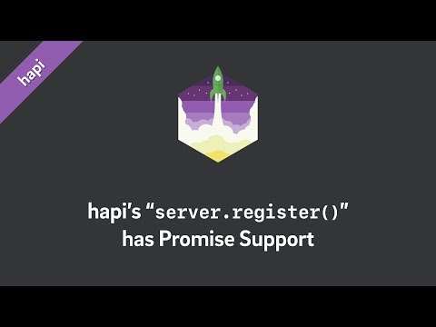 hapi — server.register() returns a Promise ?