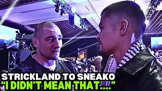 Sean Strickland APOLOGIZE To Sneako After Sparring Him *NEW VIDEO*