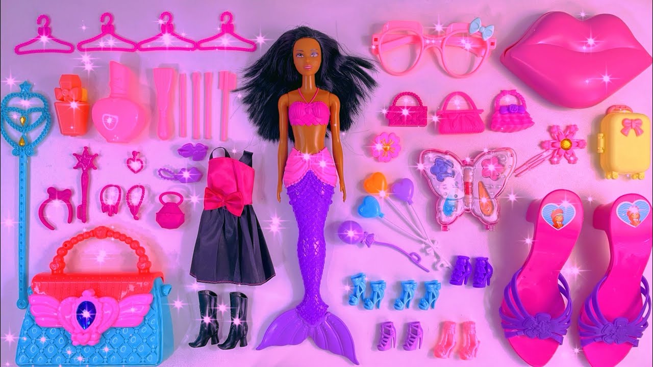 Disney Princess Doll Makeover ~ DIY Miniature Ideas For Barbie ~ Wig, Dress, Faceup, andMore! DIY 