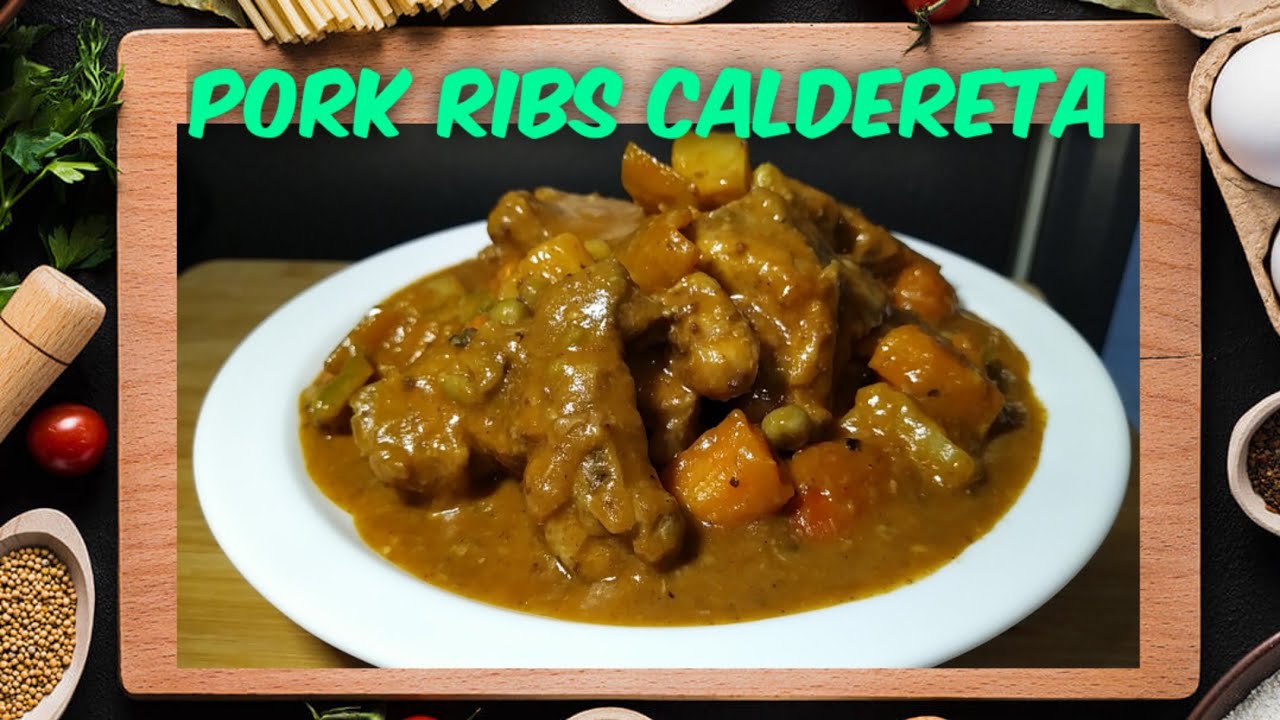 Sauce pa lang ulam na! CREAMY PORK RIBS CALDERETA YouTube