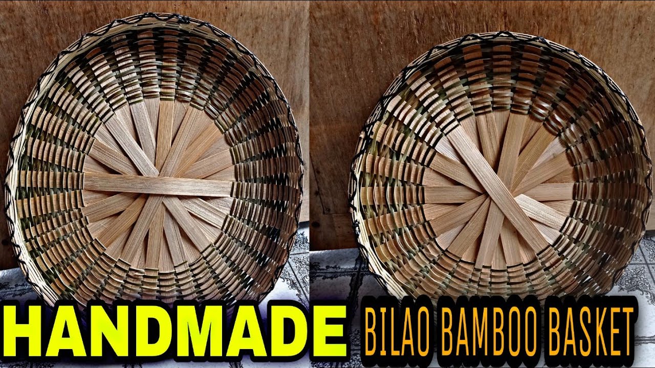 Weaving Techniques How to Make Bamboo Bilao Basket / Handmade YouTube