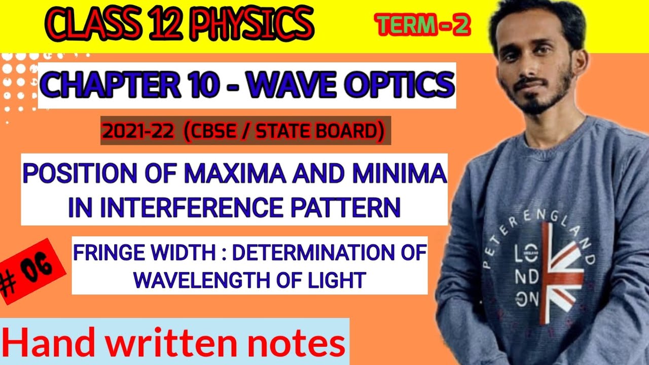 Fringe width Class 12 Physics Chapter 10 Wave OpticsTerm 2nd part 6