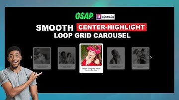 GSAP-powered Center-Highlight LOOP Grid CAROUSEL Animation | Elementor