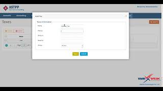 ASTPP 3 Tutorial  how to create tax in ASTPP