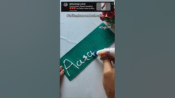 Magic Name Writing ✨ Watch Till End 😍#shorts#ytshorts#art#craft#diy#name#nameart#viral#trending