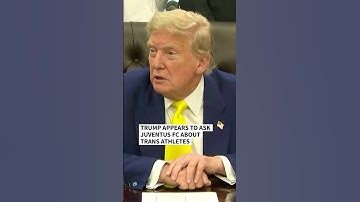 Trump appears to ask Juventus FC about trans athletes | AFP #shorts