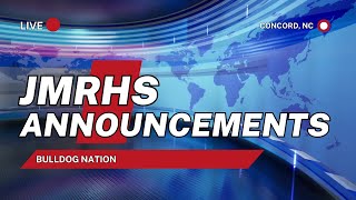 November 21, 2023 JMRHS Announcements