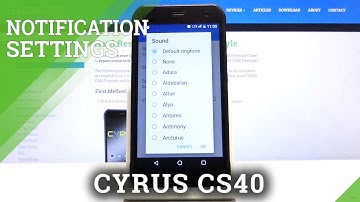 CYRUS CS40 and Notifications Customization - Notification Sound