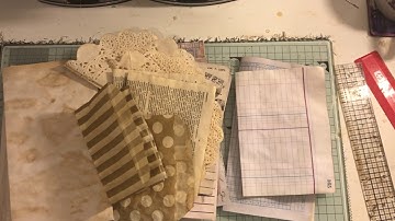 Let’s make : #1 A travelers notebook insert junk journal style #travelersnotebookinsert