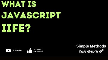 46.Mastering JavaScript IIFE: The Ultimate Guide #weekendcodingintelugu