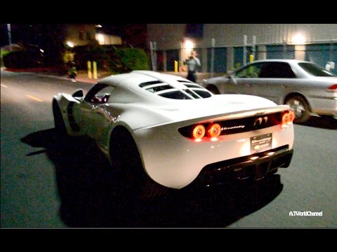 WORLD'S FASTEST CAR! Two LOUD Hennessey Venom GT Sound! Rev, Start Up, Flyby & Acceleration!