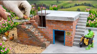 Building a Mini Red Brick House Using Real Cement & Bricks… The Result Is Incredible | Brickscrafted