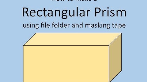 Rectangular Prism Instructions