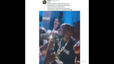 Davido crashes wedding in Ghana, performs for free