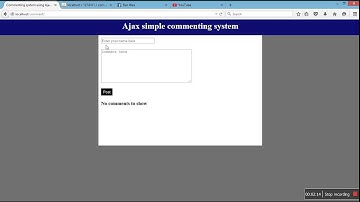 0  PHP Ajax Commeting system